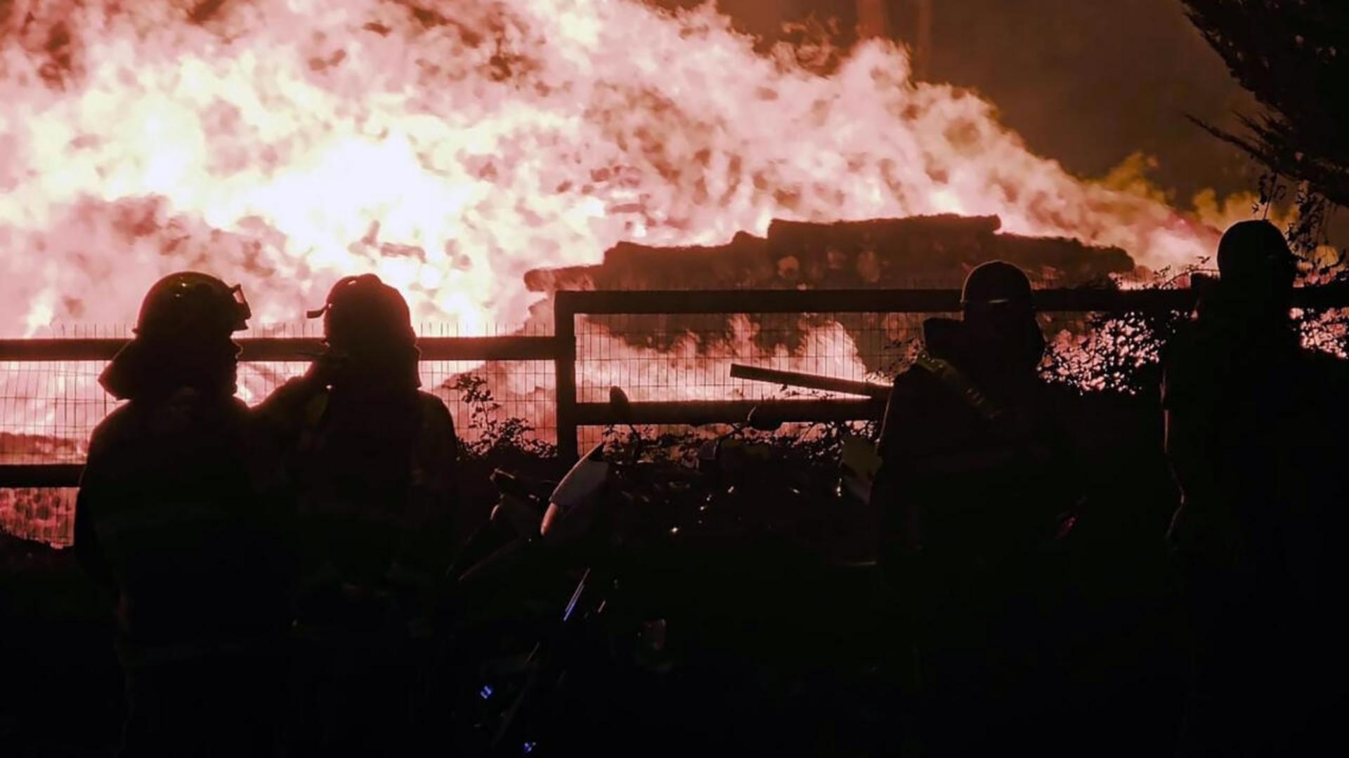 Dozens of Fires Rage in Southern Chile