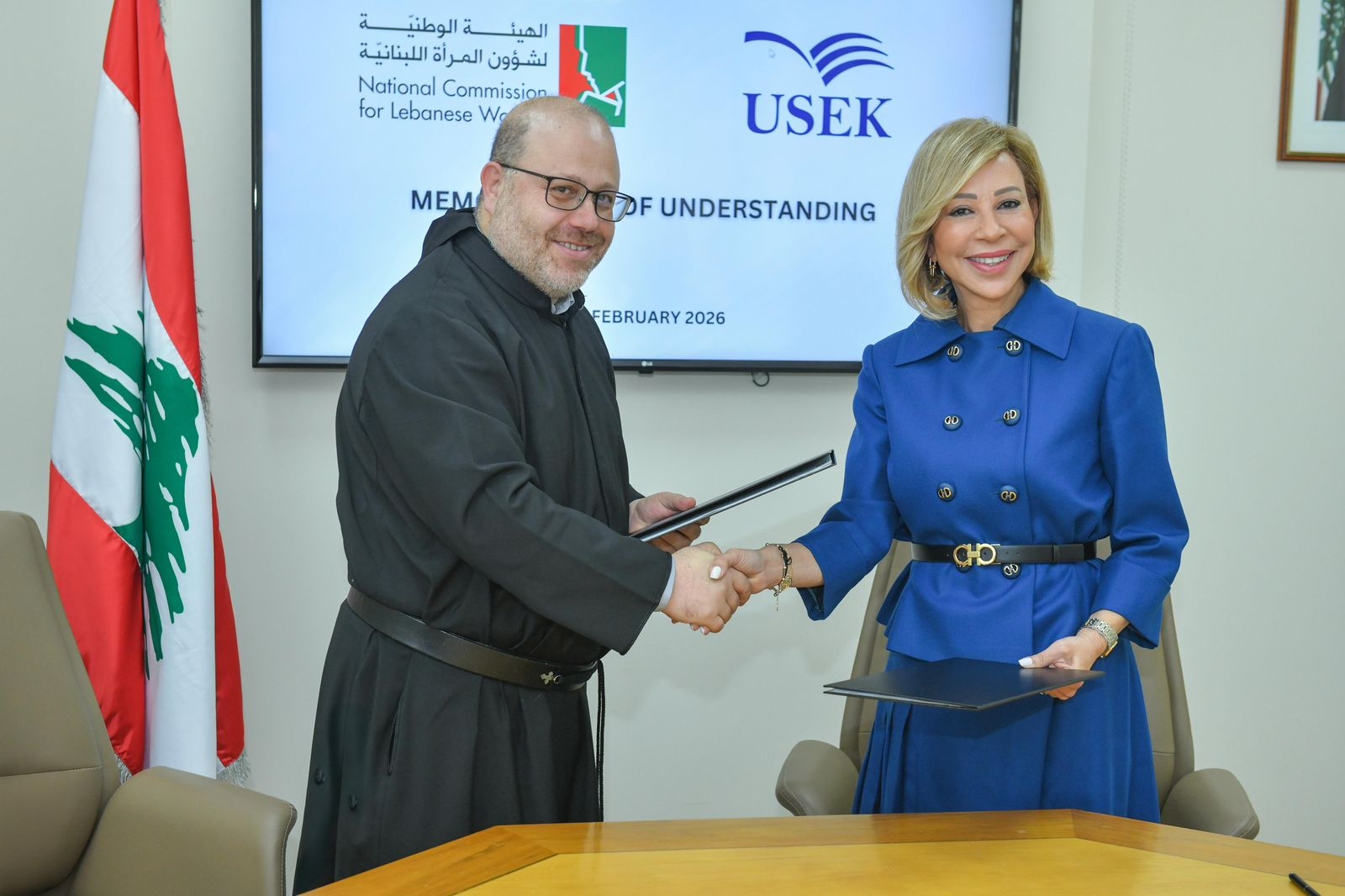 مذكّرة تعاون بين الهيئة الوطنية لشؤون المرأة وجامعة الروح القدس – الكسليك