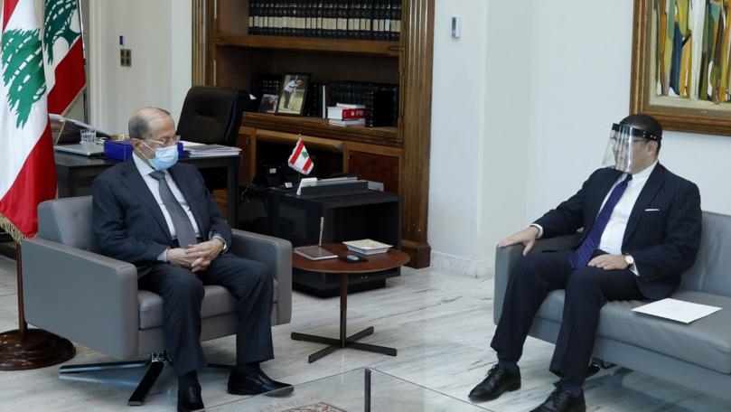 President Aoun received from Egyptian ambassador to Lebanon a written letter from President Abdel Fattah Al-Sisi, which included Egypt's desire to re-nominate Ahmed Aboul Gheit as Secretary General of the Arab League
