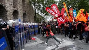 Turkish police detain dozens in Istanbul protest