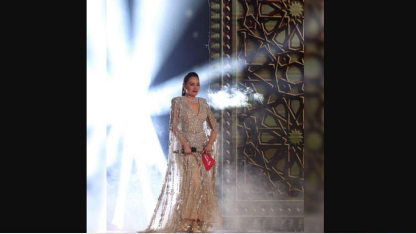 بالصور: النجمة المصرية شيريهان تخطف الأنظار بفستان من توقيع لبناني