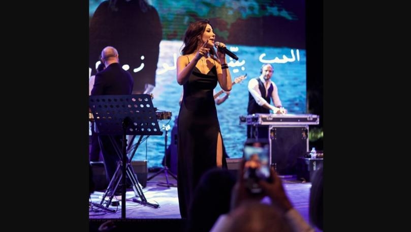 بالصور: نانسي عجرم تحيي حفلة في مصر وبإطلالة لافتة