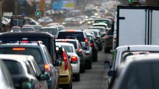 Work has stopped on the Antelias highway, but traffic congestion is still ongoing