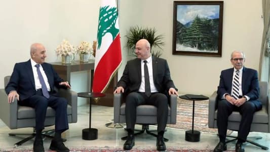 Aoun, Berri, and Salam meet in Baabda to discuss government formation