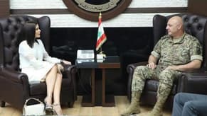 Army Chief discusses with MP Geagea displaced Syrians' dossier