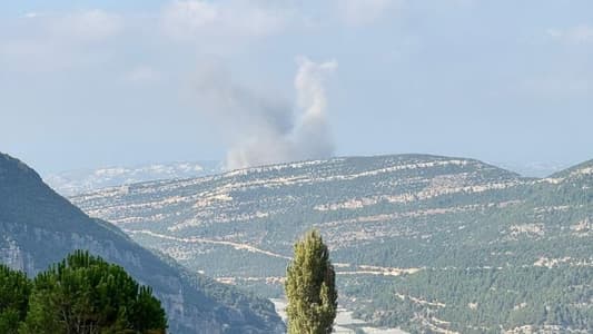 Photo: An Israeli raid targeted the town of Deir Billa in the outskirts of Batroun