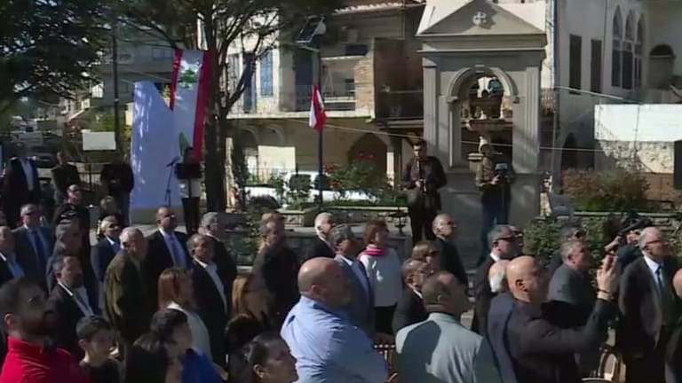 إزاحة الستار عن نصب الدكتور شارل مالك في بطرام - الكورة في ذكرى الإعلان العالمي لحقوق الإنسان