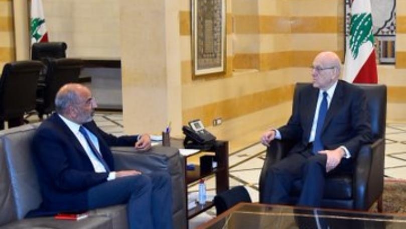 ميقاتي التقى مسؤولين في صندوق النقد والأونروا وعرض مع ريزا لوضع النازحين