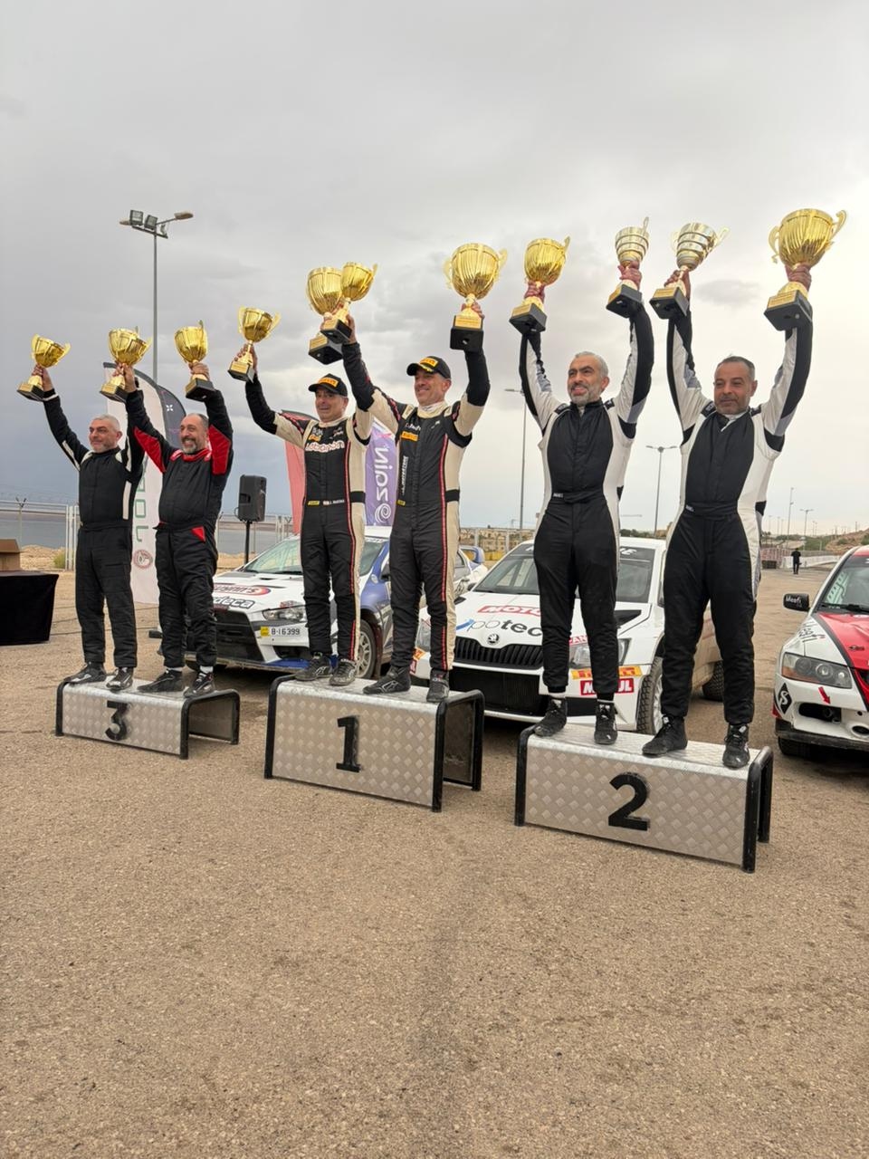 روجيه فغالي يفوز في الجولة السادسة من بطولة الأردن للراليات