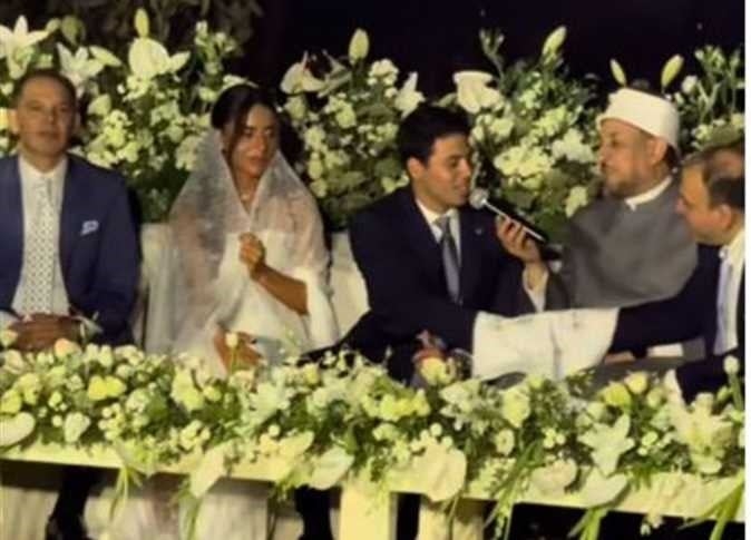 بالصور: حفيد عادل إمام يحتفل بعقد قرانه وسط غياب الزعيم