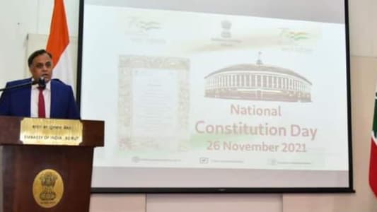 Embassy of India in Lebanon organizes high-level seminar marking Constitution Day of India