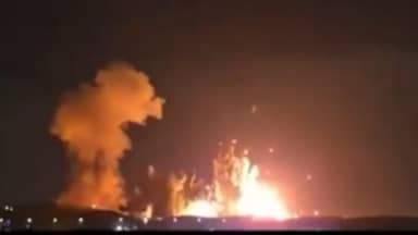 ترامب ينشر فيديو لانفجارات في أصفهان