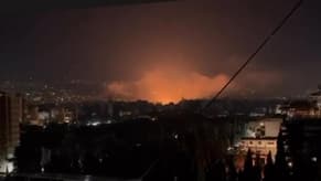 Watch: Nighttime Airstrikes Target Dahiyeh