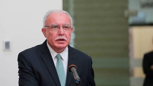 Palestinian Foreign Minister: Israel must agree to a ceasefire in Gaza, and a humanitarian truce alone is unacceptable