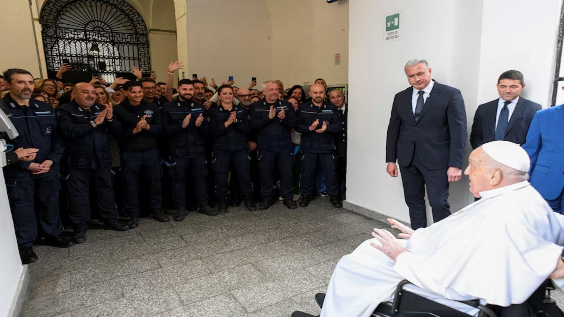Pope Makes Surprise Visit to Rome Prison