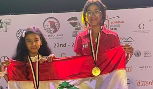 Two gold medals for Lebanon in the Egyptian International Junior & Women's Golf Championship
