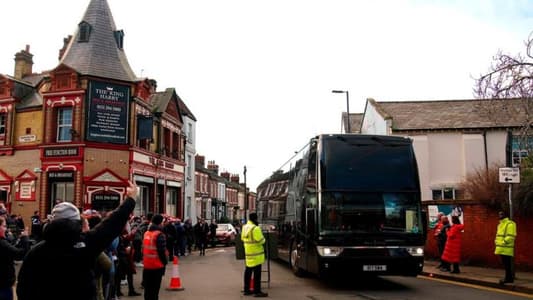 Liverpool condemn damage to Manchester United bus