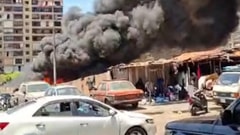 بالفيديو: حريق هائل!