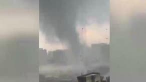 بالفيديو: إعصارٌ مدمّر