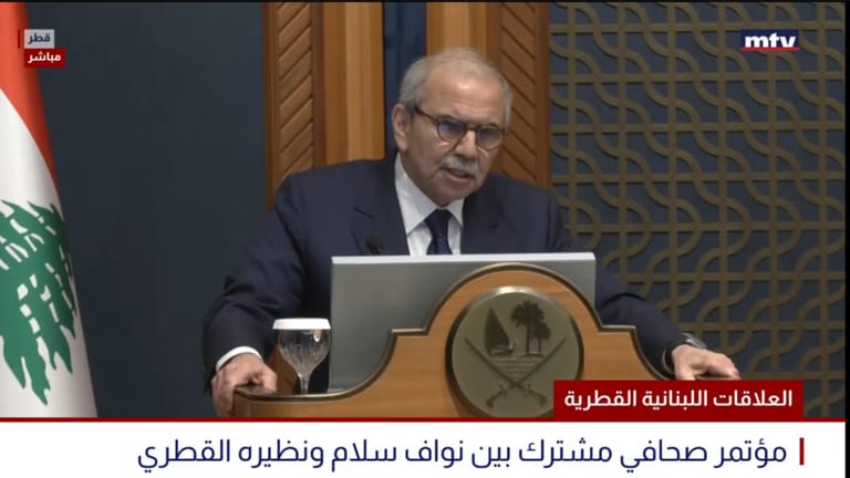 سلام: نحمد الله أنه في الأسبوعين الأخيرين تمكنا من منع جر لبنان إلى حرب جديدة أو توريطه في النزاع الإقليمي الذي كان دائراً ونتطلع اليوم إلى صفحة جديدة من العمل الدبلوماسي