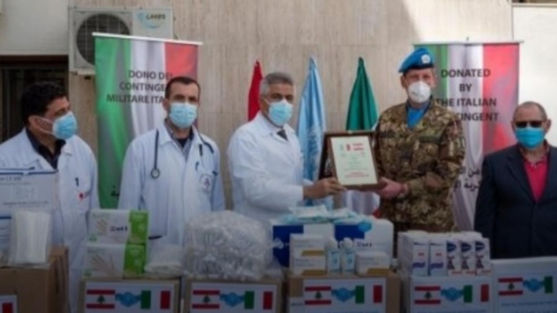 هبة طبية من الكتيبة الايطالية في "اليونيفيل" لمستشفى تبنين الحكومي