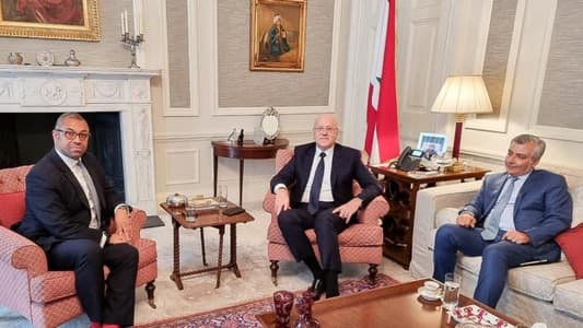 Mikati discusses bilateral relations with UK Minister for the Middle East