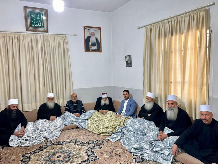 شهيب والغريب يستكملان جولتهما على المرجعيات الدرزية في مدينة عاليه