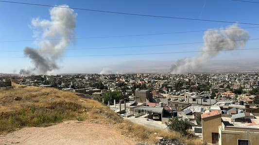 Israeli airstrikes targeted the outskirts of Baalbek