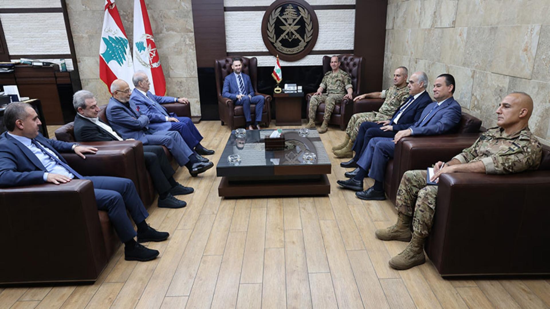 Army chief broaches situation with Taymour Jumblatt, lawmakers