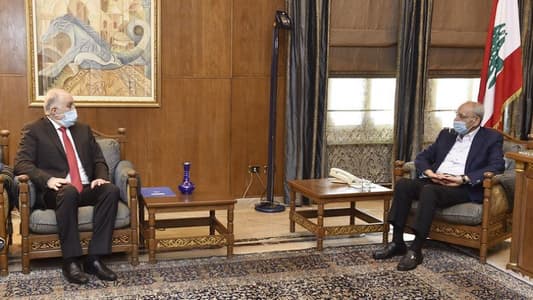 Berri discusses parliamentary by-elections with Fahmi, meets MEA chairman