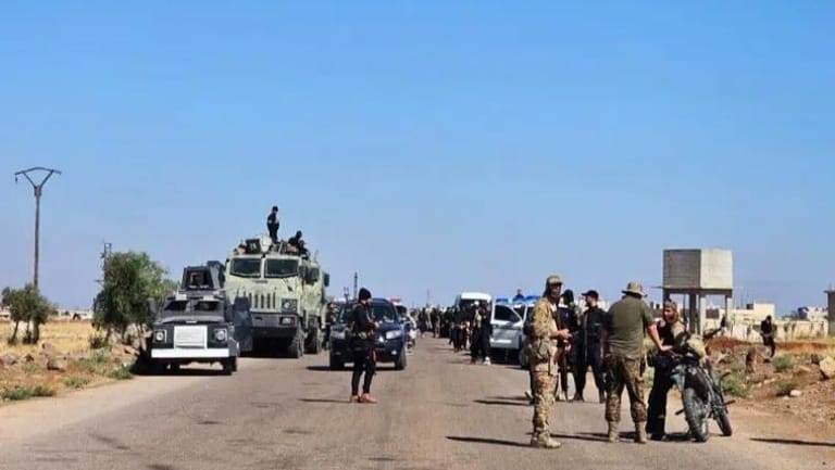 Syrian Observatory: Israeli airstrikes targeted Syrian army vehicles in the village of Al-Mazraa and the outskirts of Kanaker in the Sweida countryside