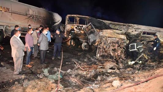 Twenty killed in road accident in Egypt