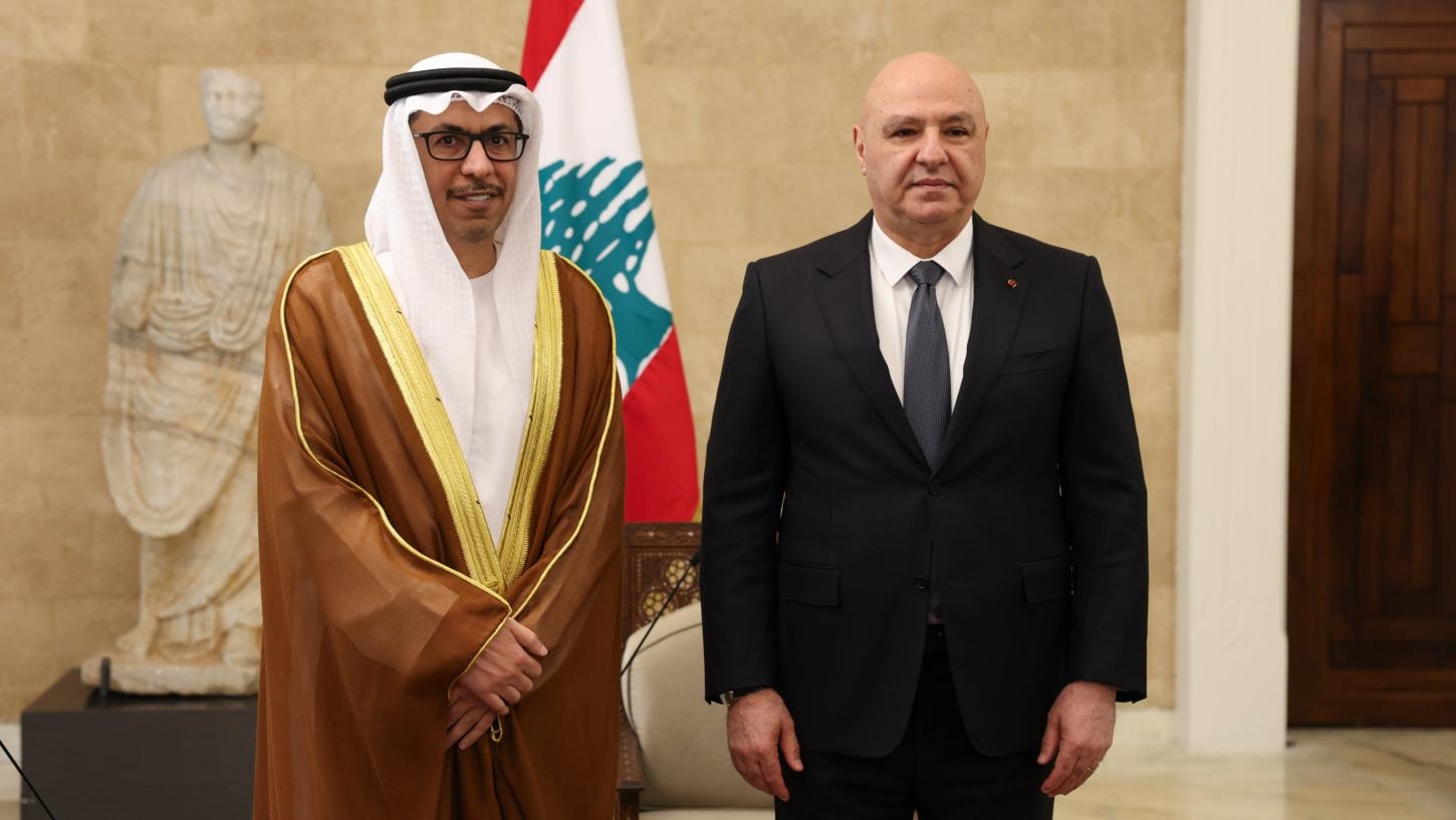 President Aoun receives credentials of 6 newly appointed ambassadors