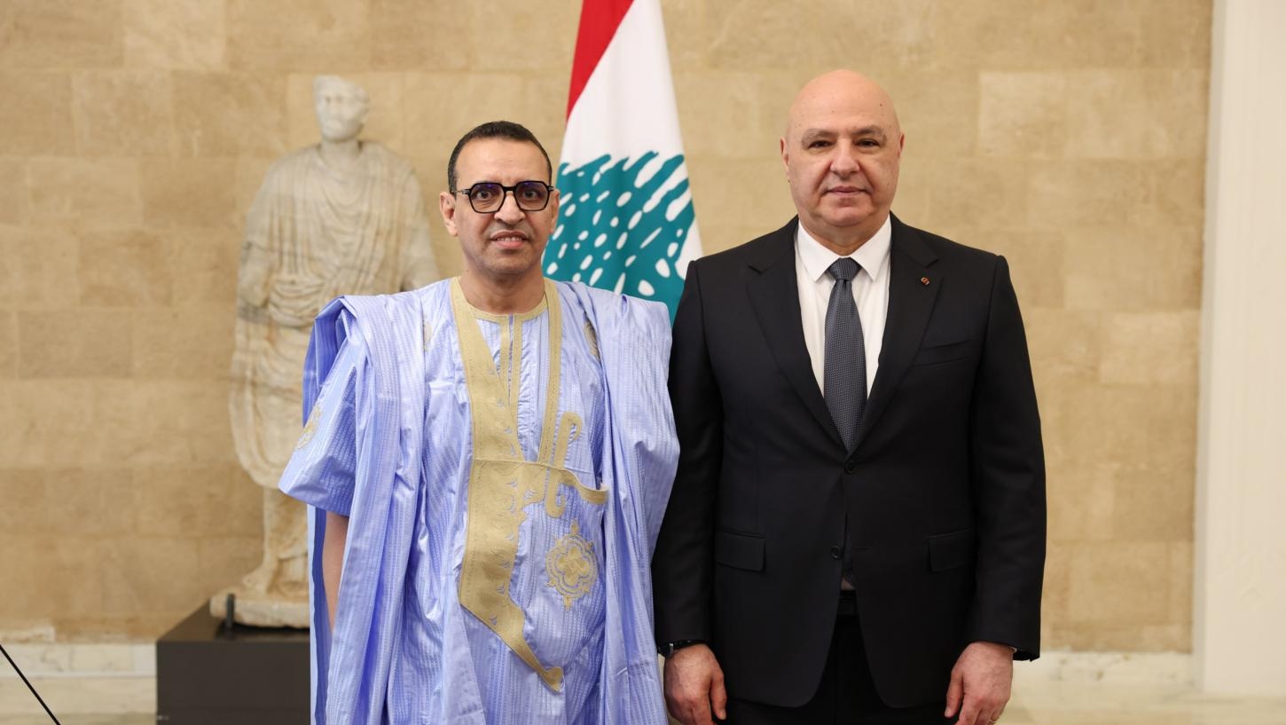 President Aoun receives credentials of 6 newly appointed ambassadors