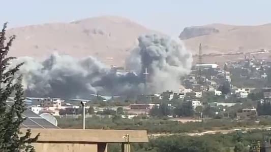 Watch: Intense airstrikes target Ain in Baalbek