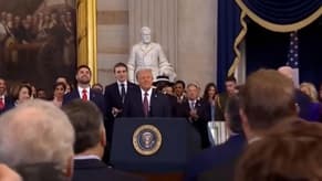 Watch: The Moment Trump Steps into the Inauguration Hall