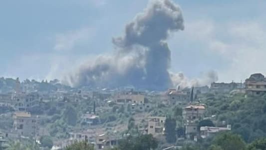 Artillery shelling resumed on Kfarkela, and a hostile airstrike targeted a house in the western neighborhood of Aita ash Shaab