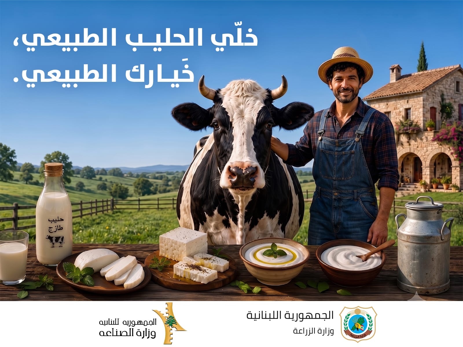 حملة مشتركة لوزارتي الزراعة والصناعة لاستهلاك الحليب الطبيعي