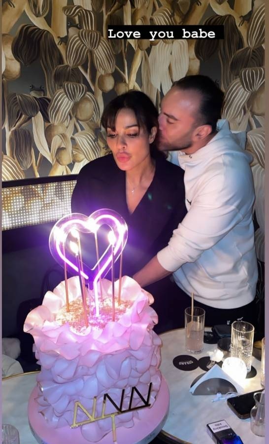 نادين نسيب نجيم تحتفل مع طفليها... ومفاجأة من خطيبها