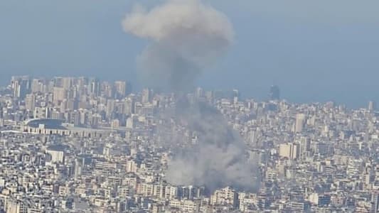 An eighth airstrike on Dahiyeh targeted the vicinity of Haret Hreik