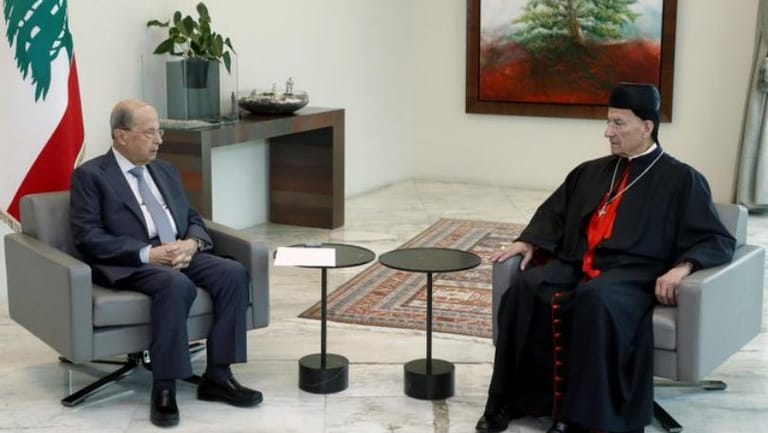 Aoun discusses general affairs with Rahi. tackles situation of Electricity of Lebanon and Hydrocarbons Corporation with Energy Minister