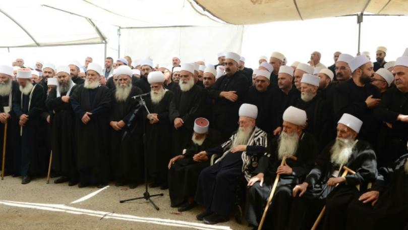 شيخ العقل وجنبلاط عزيا المرجع العنداري في بعلشميه