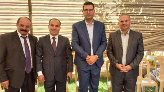 وزير الزراعة بحث مع رئيس بلدية مجدل عنجر في مشاريع انمائية
