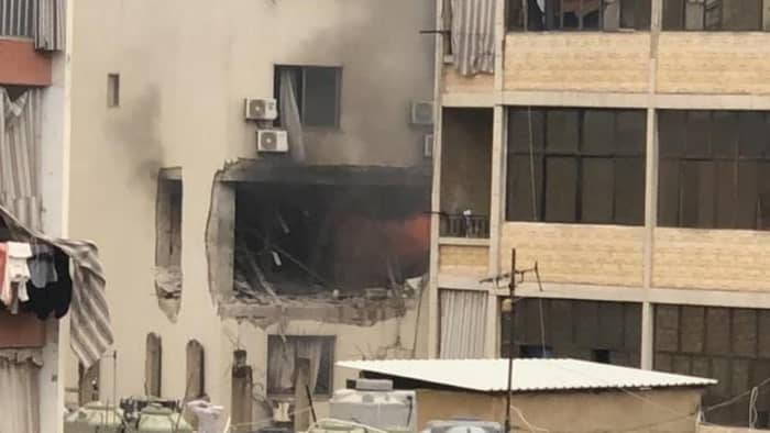 بالفيديو: استهداف مبنى في النبعة للمرّة الثانية