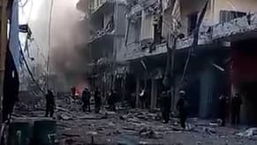 Watch: Street completely destroyed