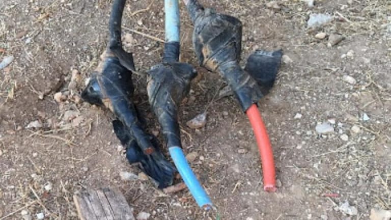 سرقة كابل كهرباء بئر سبلين