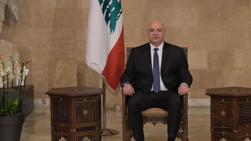 President Joseph Aoun has arrived at the Central Bank of Lebanon and is meeting with Central Bank Governor Karim Souaid and his vice governors