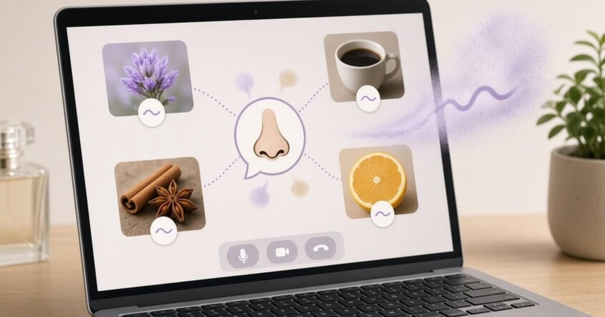 An “electronic nose” for digitally smelling scents