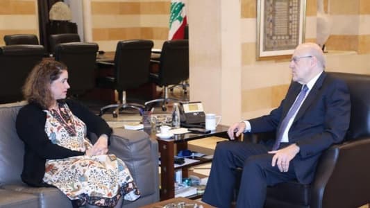 Mikati meets UNDP’s Hauenstein on farewell visit