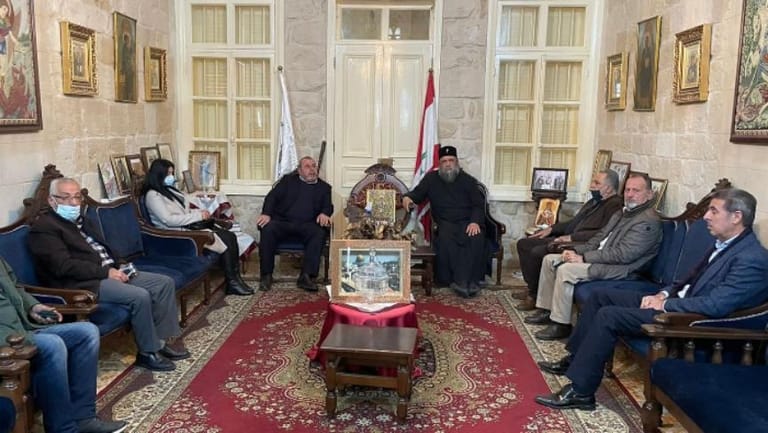 وفد من "القومي" - عكار زار المطران منصور معايداً